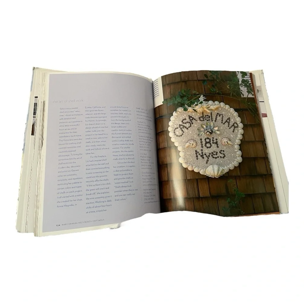 Book, mary emmerling’s beach cottages, Beautiful Photos and Poetic Text, 2004.
